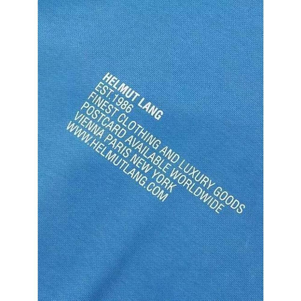 Helmut Lang Mens Postcard Graphic Sweatshirt Sz Small Pond Blue French Terry NWT - Picture 12 of 12